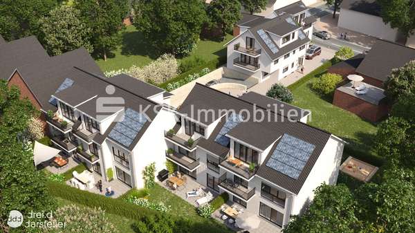 Visualisierung Rückansicht - Etagenwohnung in 50765 Köln / Esch/Auweiler mit 72m² kaufen