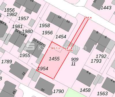 121762 mögliche Teilfläche - Grundstück in 53721 Siegburg mit 560m² kaufen