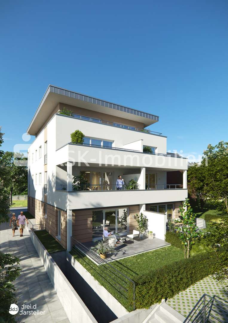 Rückansicht - Etagenwohnung in 53721 Siegburg mit 106m² kaufen