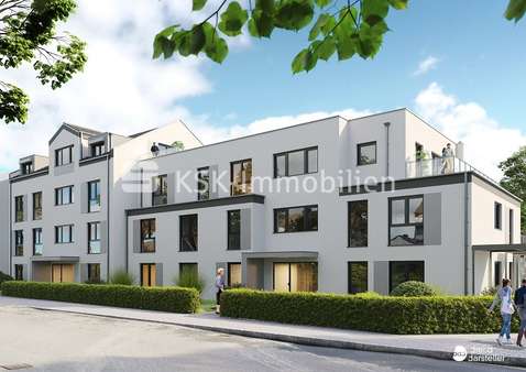 Straßenansicht - Erdgeschosswohnung in 53842 Troisdorf / Oberlar mit 64m² kaufen