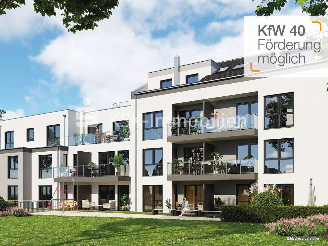 Gartenansicht - Etagenwohnung in 53842 Troisdorf / Oberlar mit 81m² kaufen