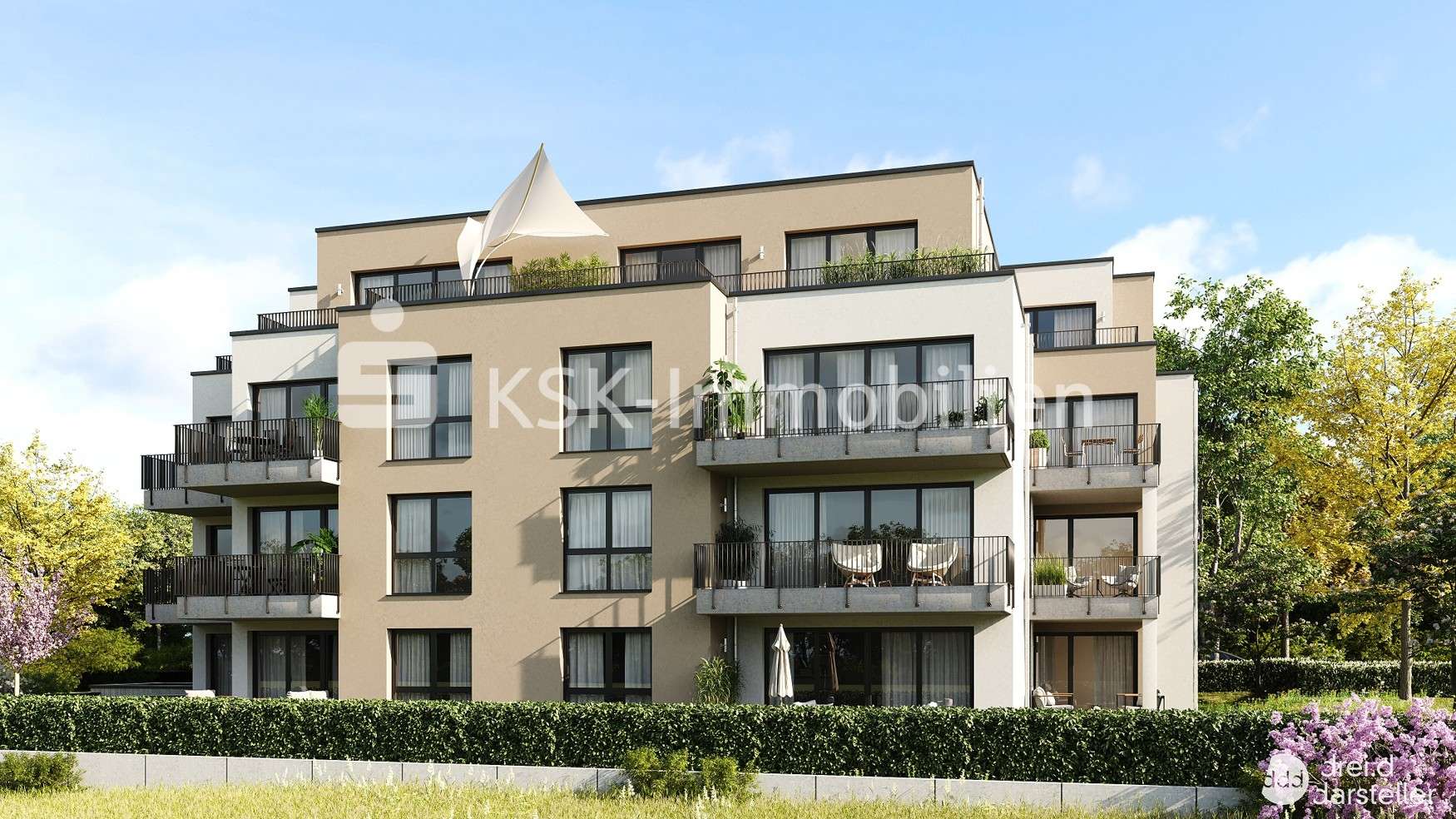 Gartenansicht - Erdgeschosswohnung in 53125 Bonn mit 66m² kaufen