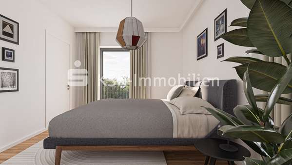 Schlafzimmer - Etagenwohnung in 40699 Erkrath mit 88m² kaufen