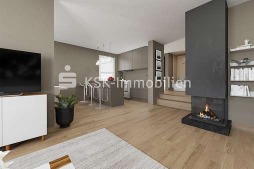122247 Visualisierung Küche - Einfamilienhaus in 51469 Bergisch Gladbach mit 221m² kaufen