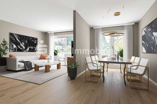 122247 VisualisierungWohnzimmer - Einfamilienhaus in 51469 Bergisch Gladbach mit 221m² kaufen