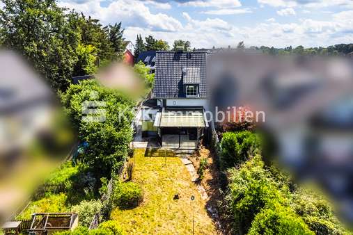 125610 Drohnenaufnahme Rückansicht - Einfamilienhaus in 51503 Rösrath mit 120m² kaufen