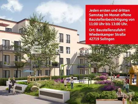 Großzügiges Wohnambiente: Moderne 3-Zimmer-Neubauwohnung mit Balkon