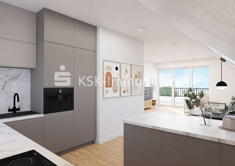 Küche - Dachgeschosswohnung in 51503 Rösrath / Kleineichen mit 102m² kaufen