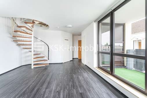 129292 Wohnzimmer untere Etage - Maisonette-Wohnung in 51381 Leverkusen / Lützenkirchen mit 56m² kaufen