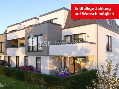 Gartenansicht - Etagenwohnung in 51467 Bergisch Gladbach mit 58m² kaufen