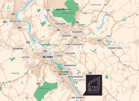 Makrostandort - Souterrain-Wohnung in 53604 Bad Honnef mit 39m² kaufen