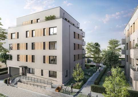 Eingangsseite Haus 2 - Penthouse-Wohnung in 44803 Bochum mit 84m² kaufen