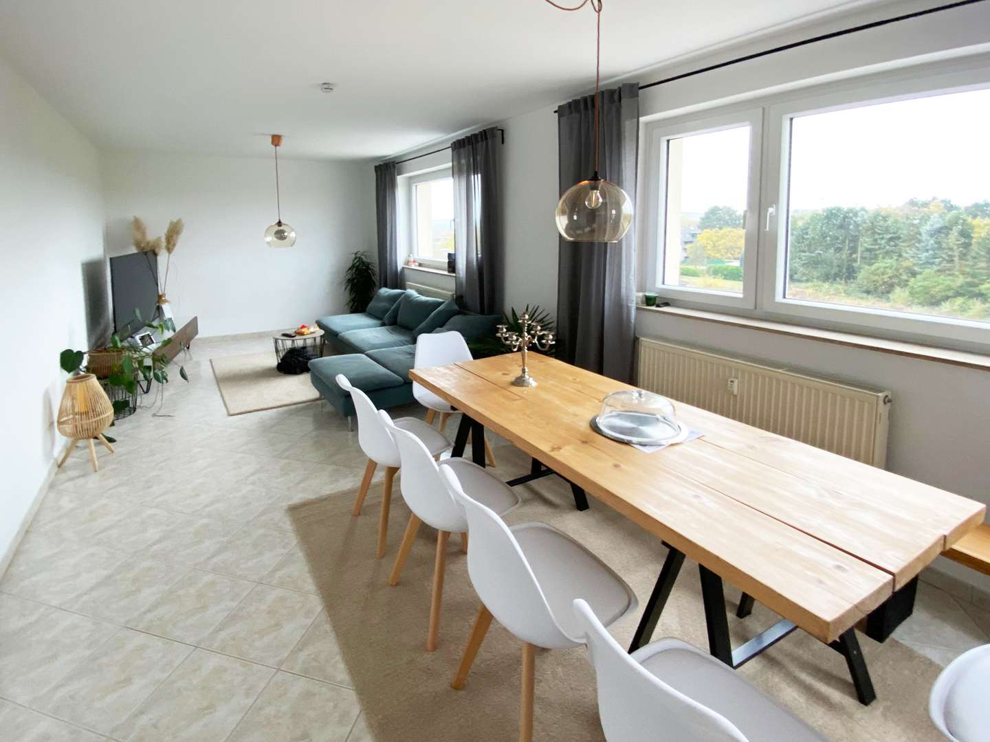 Möblierungsbeispiel Wohnzimmer - Etagenwohnung in 44803 Bochum mit 102m² kaufen