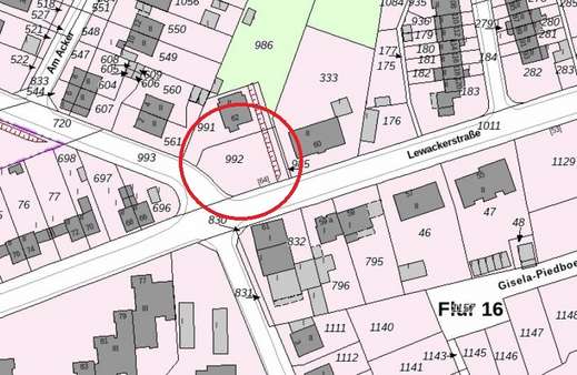 Lageplan  - Grundstück in 44879 Bochum mit 581m² kaufen
