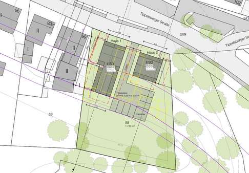 Bauvoranfrage Ausschnitt   - Grundstück in 44807 Bochum mit 1735m² kaufen