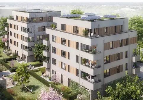 Großzügiges Zimmerangebot im Neubau in Altenbochum  - Rohbau fast fertig