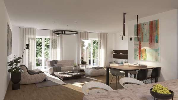 Wohnenzimmer - Doppelhaushälfte in 44797 Bochum / Stiepel mit 146m² kaufen