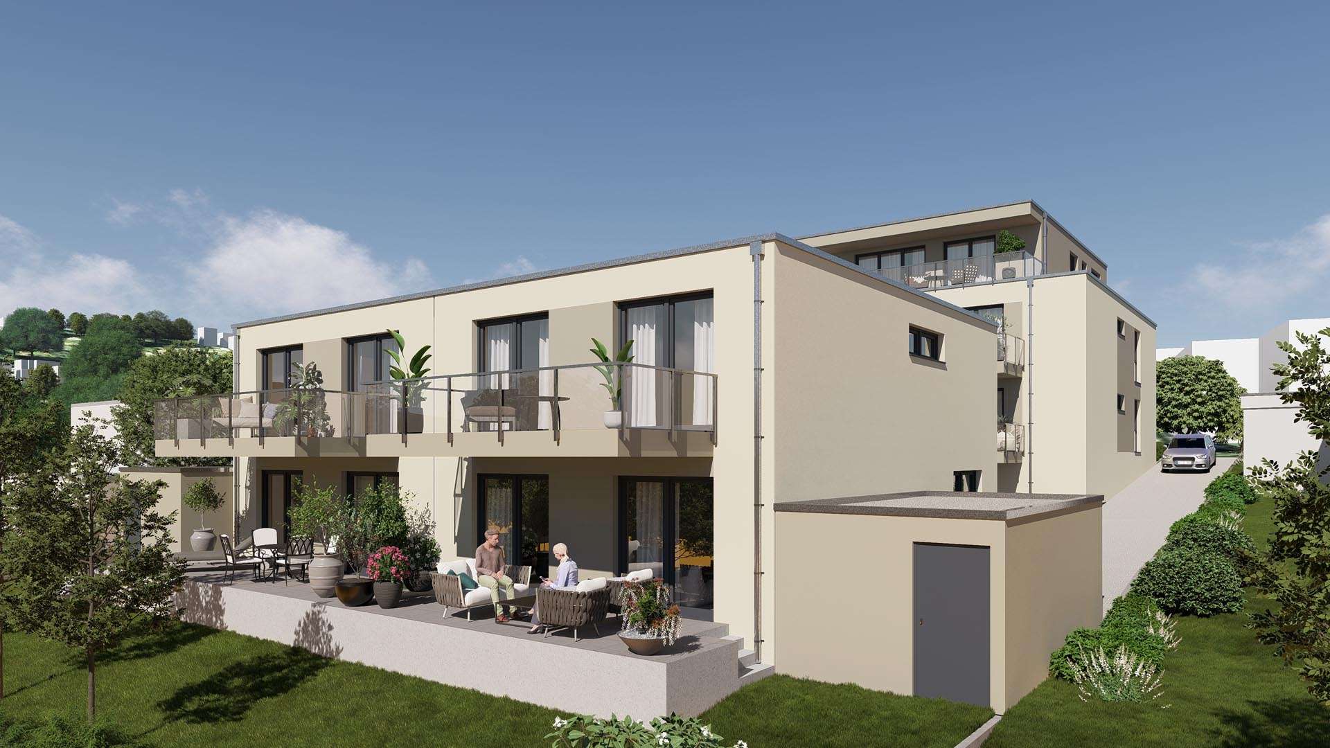 Gartenansicht - Doppelhaushälfte in 44797 Bochum / Stiepel mit 146m² kaufen