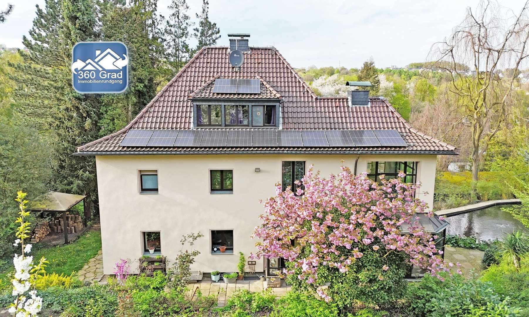 Gartenansicht - Einfamilienhaus in 58300 Wetter (Ruhr) mit 255m² kaufen